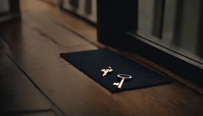Keys on the doormat