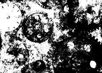 Rustic grunge texture with grain and stains. Abstract noise background. PNG graphic illustration with transparent background.