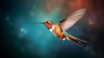 Naklejka premium Hummingbird in motion