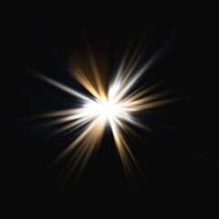 glow star burst flare explosion, shiny light rays overlay, light explosion effect