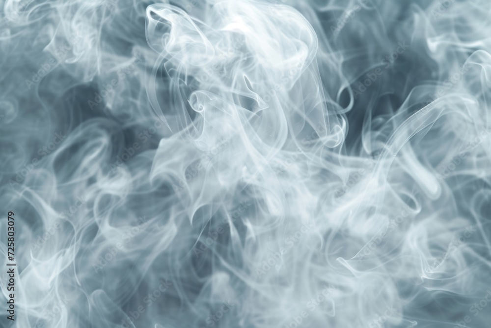 Poster Close up shot of smoke on a black background. Perfect for adding a mysterious and dramatic element to any project