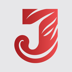 J letter Logo gradient colorful design illustration logo template design, flat letter j logo vectors