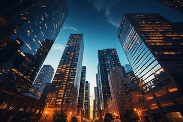 Photo of skyscrapers against