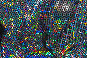 Large size colored sequin fabric