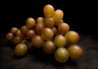 Bunch of ripe muscat grapes