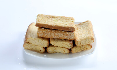 Crunchy Rusk or Toast for healthy life