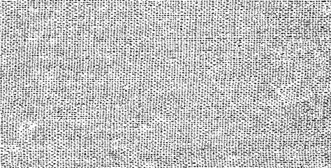 Vector fabric texture. Distressed texture of weaving fabric. Grunge background. Abstract halftone vector illustration. Overlay to create interesting effect and depth. Black isolated on white. EPS10.