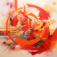 modern abstract background color