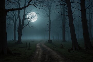 Fototapeta premium night at the forest 