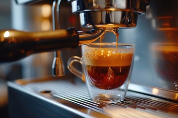 A picture of coffee being poured into a cup. Suitable for coffee-related content and advertisements