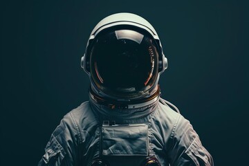 Space-themed model in a futuristic astronaut suit Symbolizing exploration and the vastness of the cosmos