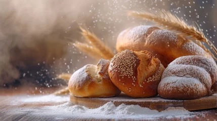 Fotobehang Bakkerij Beautiful photography for bakery advertising.