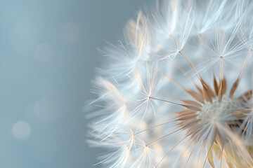 Close up macro photography of a dandelion. Very detailed macro photography - Powered by Adobe