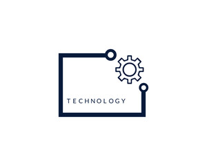  Modern Technology logo design.