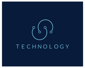 Modern Technology logo design.