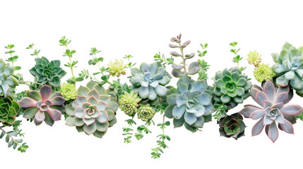 Succulent plants, cactus border. Perfect for your project, wedding, greeting card, blogs - obrazy, fototapety, plakaty