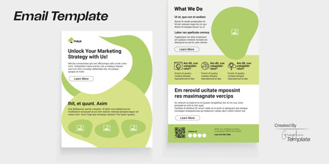 Creative Service Promotional Email Template Newsletter Design