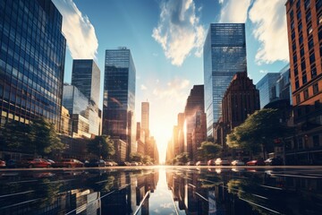 Photo of skyscrapers against