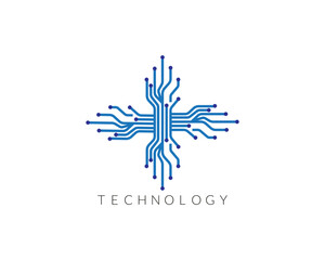  Modern Technology logo design.
