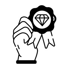 Linear Icons of CRM Services 
