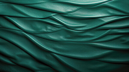 emerald leather texture background. Generative ai