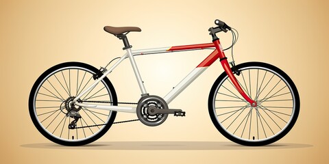 Side view of a modern bicycle against a solid background