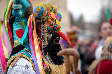 Masquerade festival in Pernik, Bulgaria. Culture, indigenous