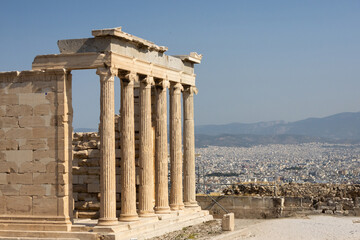 Partenone dell'Acropoli di Atene, Grecia - obrazy, fototapety, plakaty