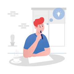 design thinking process illustration concept