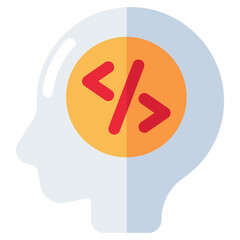 A creative design icon of programmer 