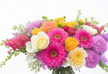 Free photo beautiful colorful fresh flowers bou