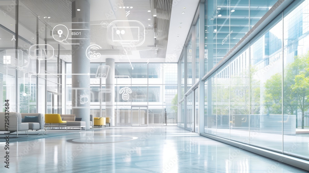Poster seamless integration: wireless signs in a minimalist context