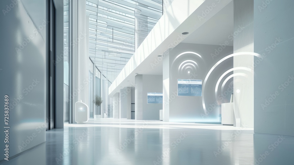 Poster seamless integration: wireless signs in a minimalist context
