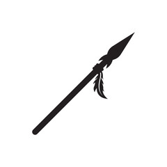 Spear logo icon,design vector illustration template