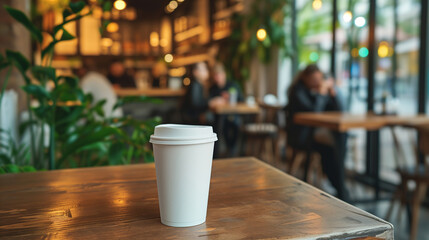 Morning Brew in the City Cafe White Coffee Cup 