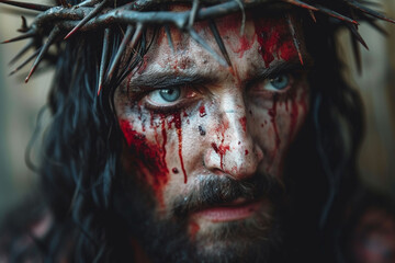 The crucifixion of Jesus Christ. Portrait