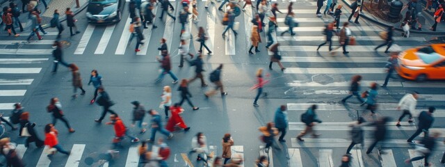 Black People Aerial Group Walking Backdrop Generative AI