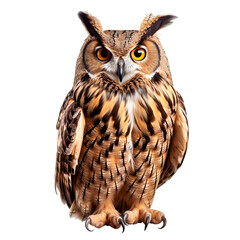 Obraz premium owl, isolated on white background, PNG
