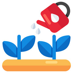 Vector design of growing plant, sprout icon 