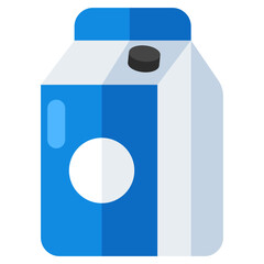 A unique design icon of milk pack 
