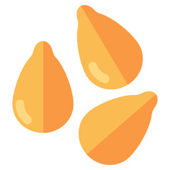 Modern design icon of almonds