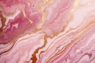 Abstract Background. Gold And Pink Marble.
