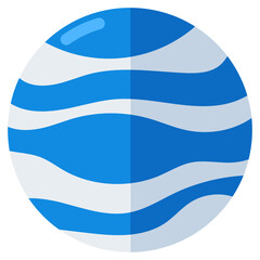 Editable design icon of planets isolated on white background 