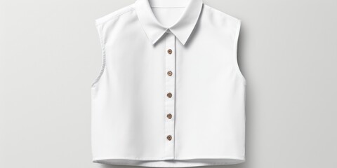 A white shirt hanging on a hanger. Suitable for fashion, retail, or wardrobe concepts