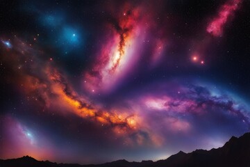 Obraz premium Radiant and captivating cosmic scene