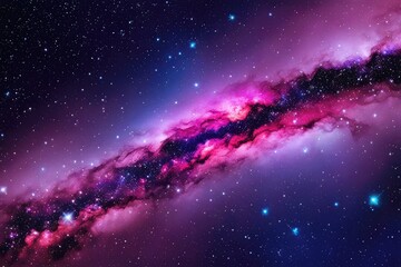 Fantastic and vibrant galaxy illustration