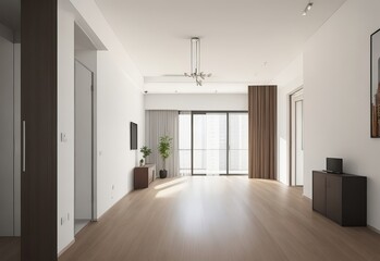 Obraz premium Spacious hall in modern apartment