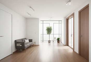 Obraz premium Spacious hall in modern apartment
