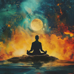 Meditation music cover album