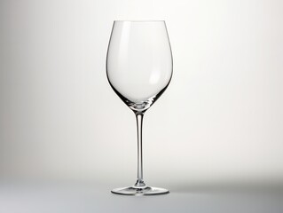 Crystal Wine Glass Elegance and Celebration Isolated on White Background AI Generated